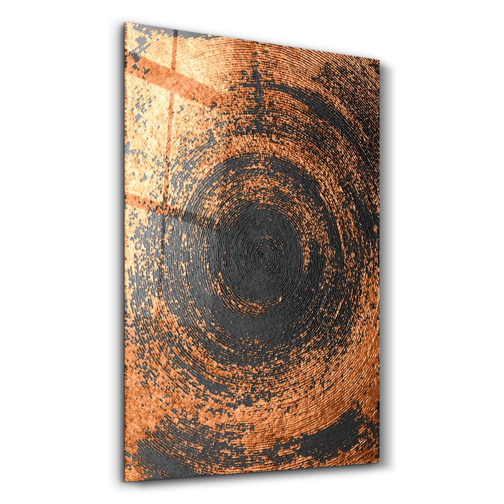 Autres décorations murales - Gold Circle V2 | Glass Wall Art - ARTDESIGNA