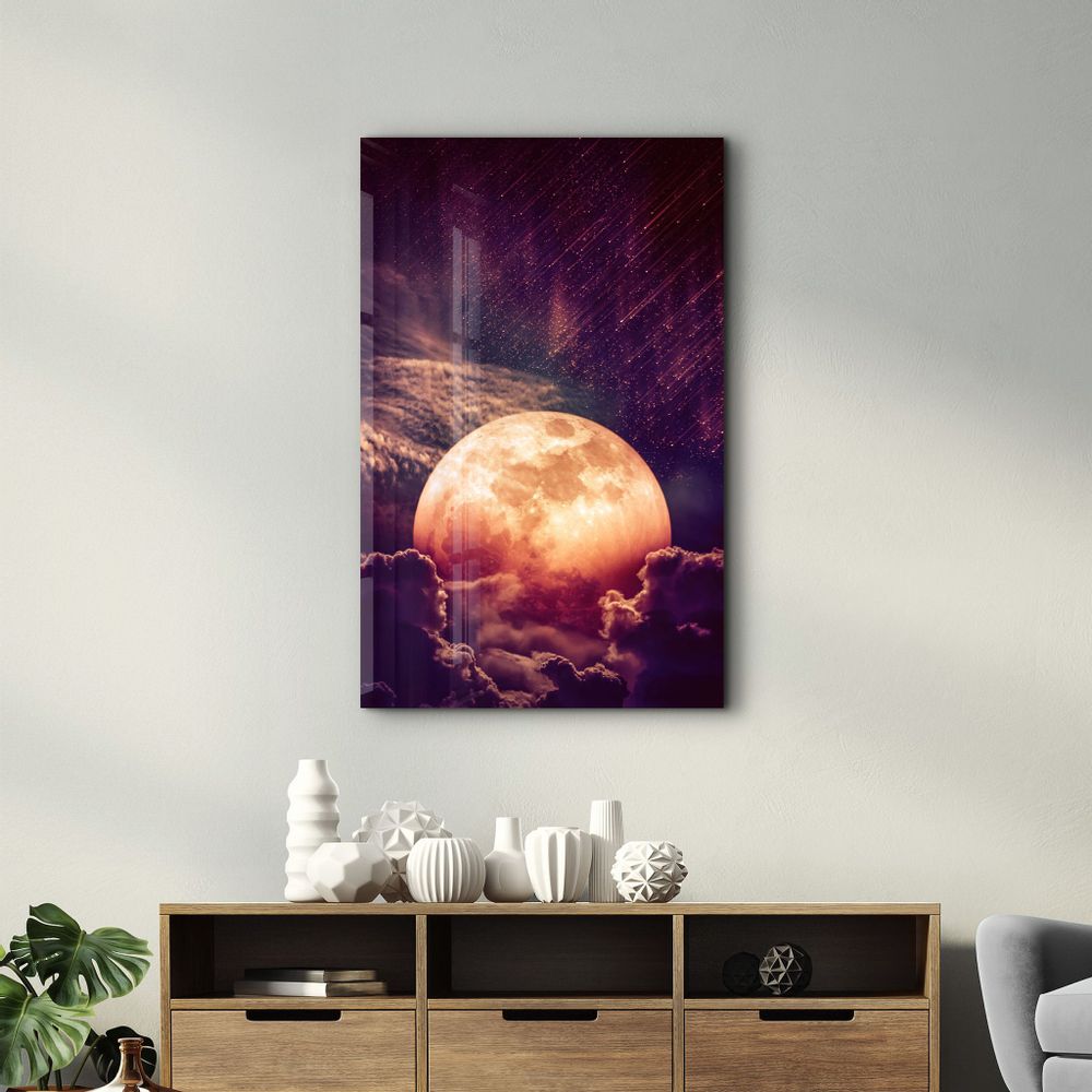 Autres décorations murales - Meteor Shower | Glass Wall Art - ARTDESIGNA