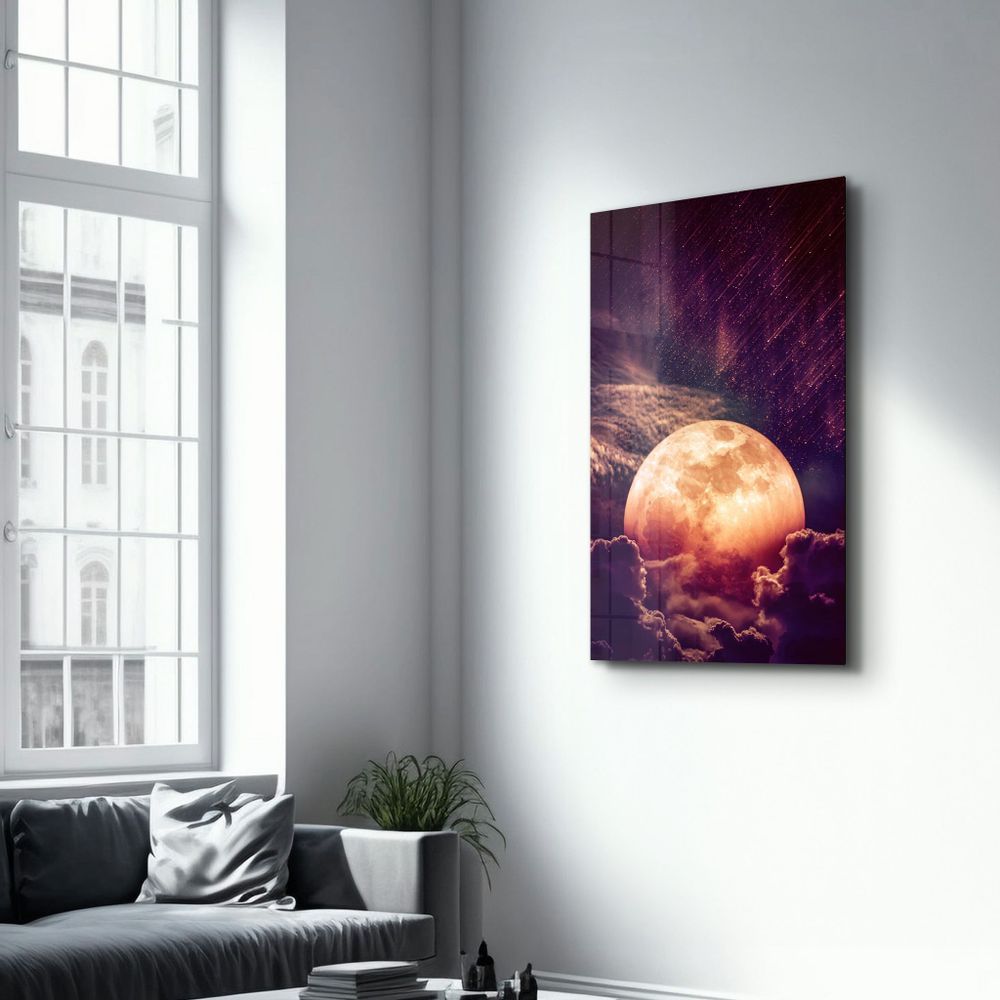 Autres décorations murales - Meteor Shower | Glass Wall Art - ARTDESIGNA