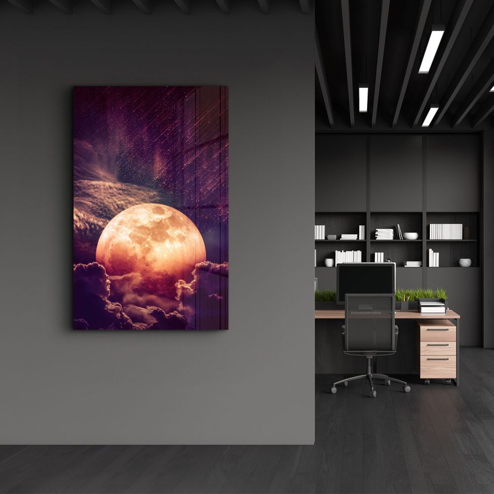 Autres décorations murales - Meteor Shower | Glass Wall Art - ARTDESIGNA