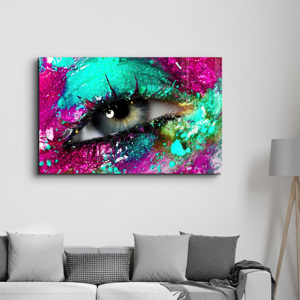 Other wall decoration - Eye In Colors V1 | Glass Wall Art - ARTDESIGNA