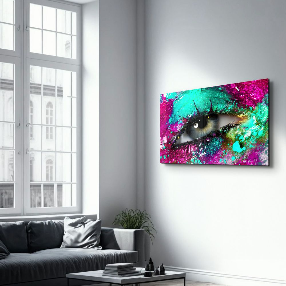 Other wall decoration - Eye In Colors V1 | Glass Wall Art - ARTDESIGNA