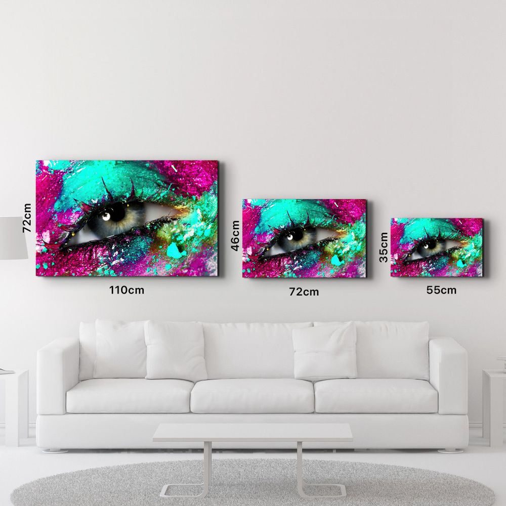 Other wall decoration - Eye In Colors V1 | Glass Wall Art - ARTDESIGNA