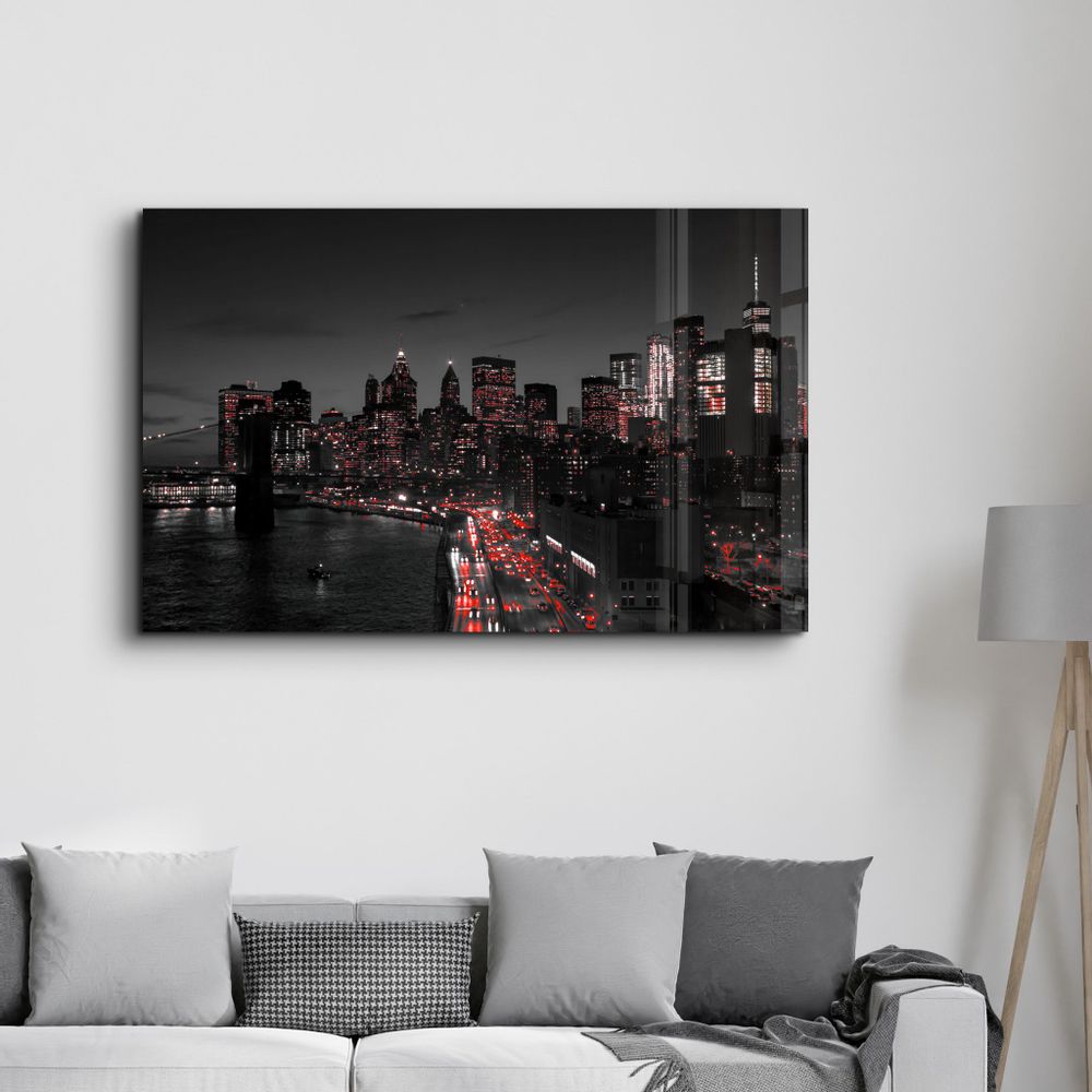 Autres décorations murales - Gotham City | Glass Wall Art - ARTDESIGNA