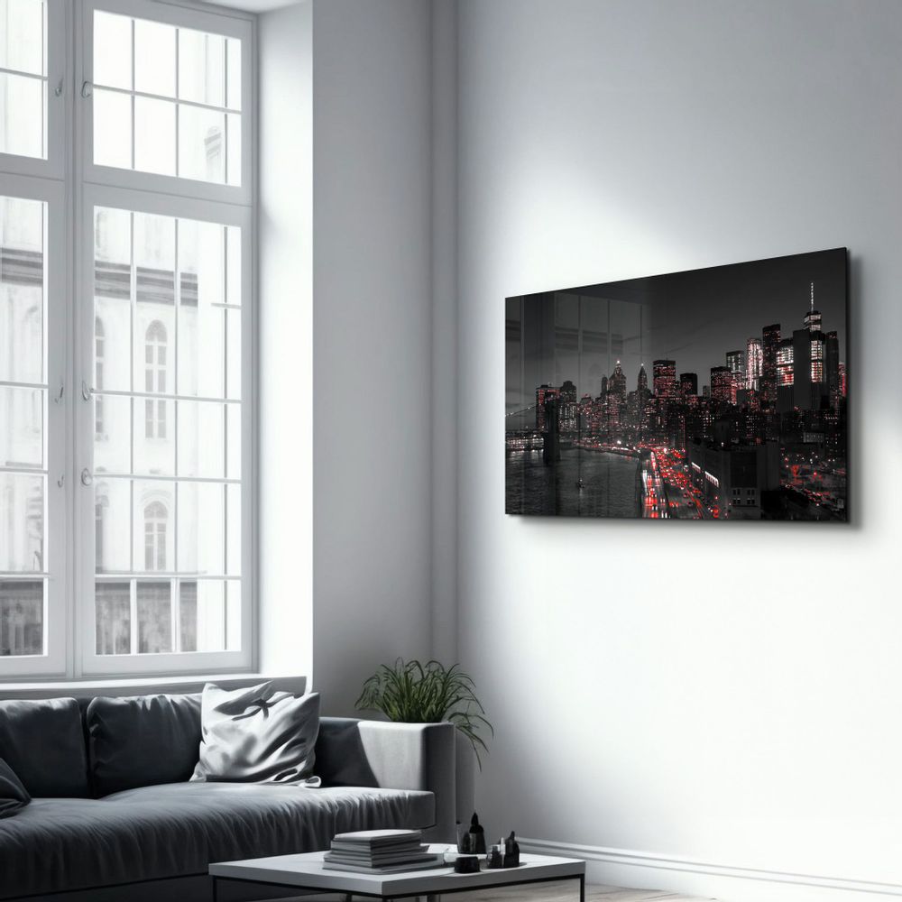 Autres décorations murales - Gotham City | Glass Wall Art - ARTDESIGNA