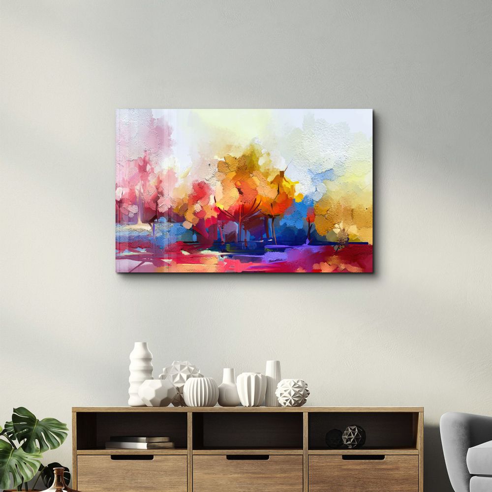 Other wall decoration - Abstract Oil Painting | Glass Wall Art - ARTDESIGNA