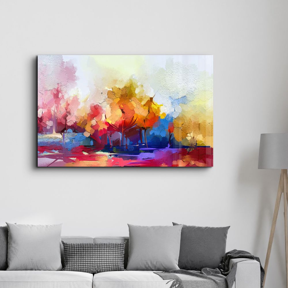 Other wall decoration - Abstract Oil Painting | Glass Wall Art - ARTDESIGNA