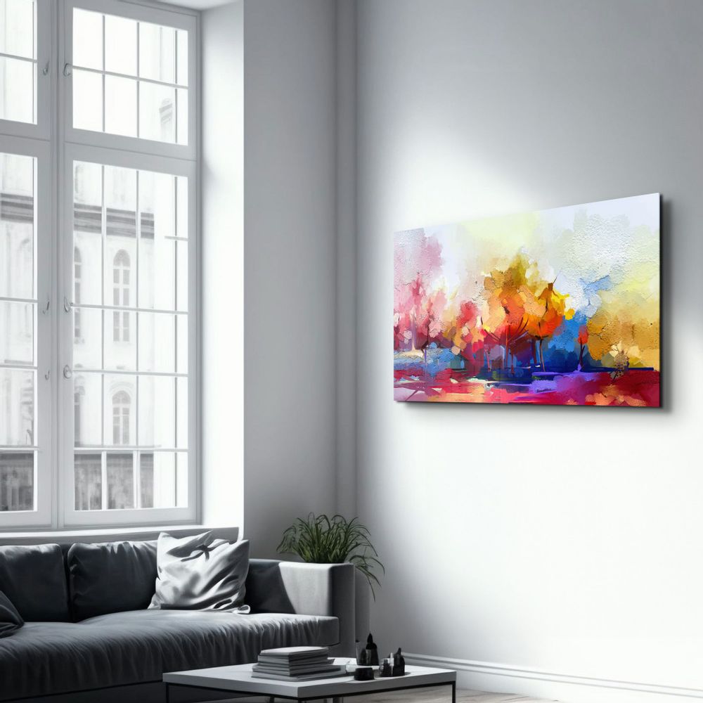 Other wall decoration - Abstract Oil Painting | Glass Wall Art - ARTDESIGNA