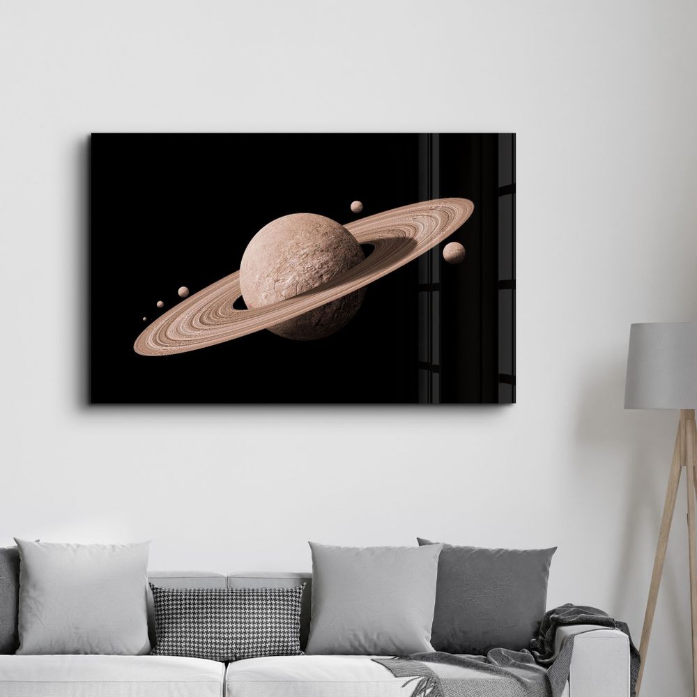 Autres décorations murales - Saturn 2 | Glass Wall Art - ARTDESIGNA
