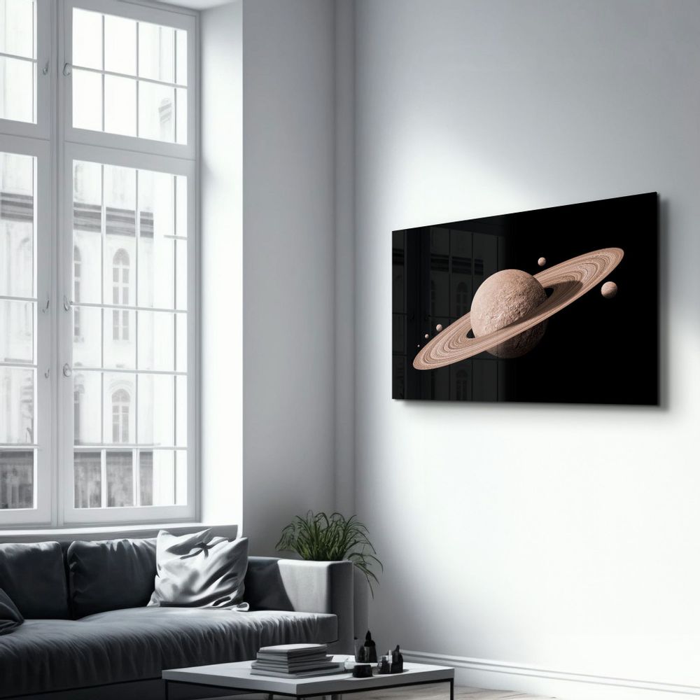 Autres décorations murales - Saturn 2 | Glass Wall Art - ARTDESIGNA