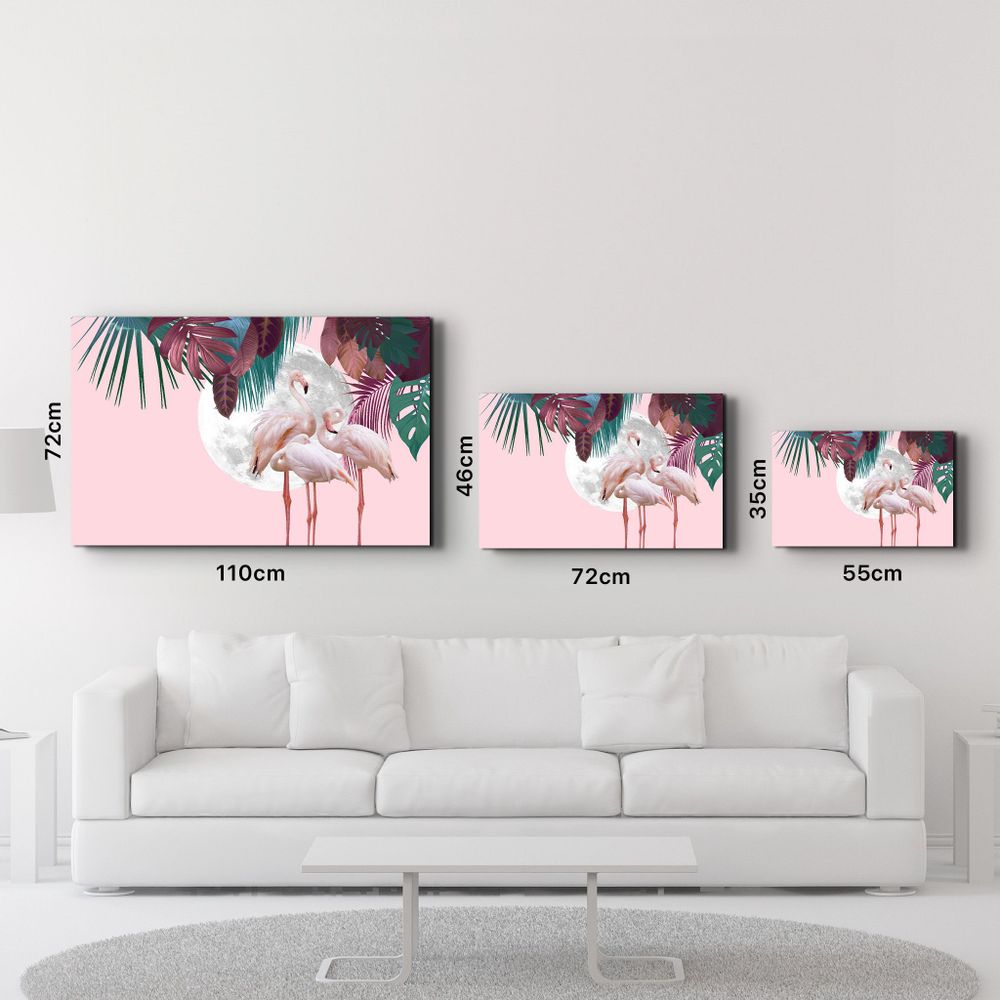 Other wall decoration - Greater Flamingo | Glass Wall Art - ARTDESIGNA