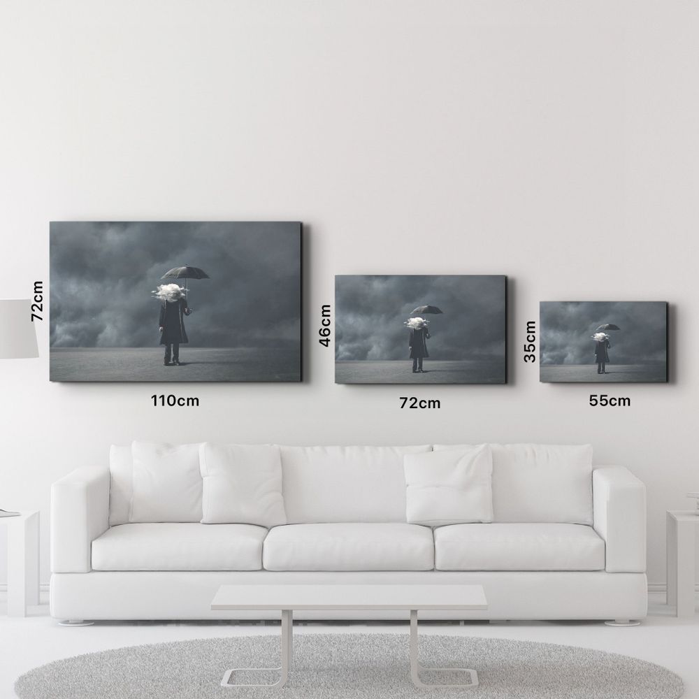 Autres décorations murales - The Cloud Head | Glass Wall Art - ARTDESIGNA