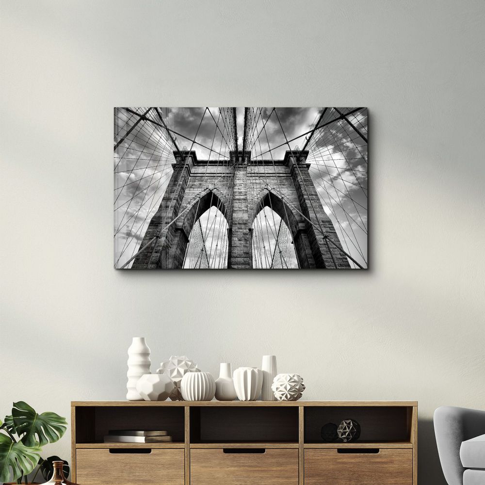 Other wall decoration - Brooklyn Bridge 2 | Glass Wall Art - ARTDESIGNA