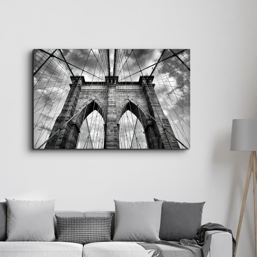 Other wall decoration - Brooklyn Bridge 2 | Glass Wall Art - ARTDESIGNA