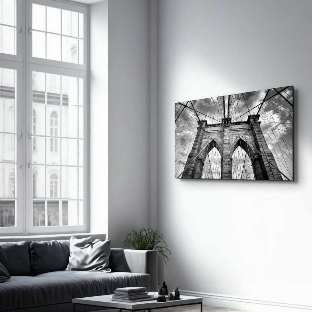 Other wall decoration - Brooklyn Bridge 2 | Glass Wall Art - ARTDESIGNA