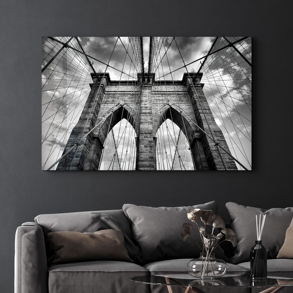Other wall decoration - Brooklyn Bridge 2 | Glass Wall Art - ARTDESIGNA