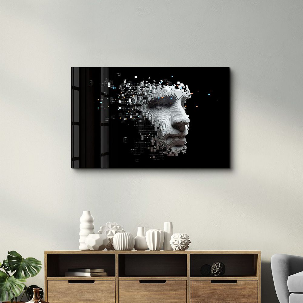 Other wall decoration - Metaverse Dangers | Glass Wall Art - ARTDESIGNA