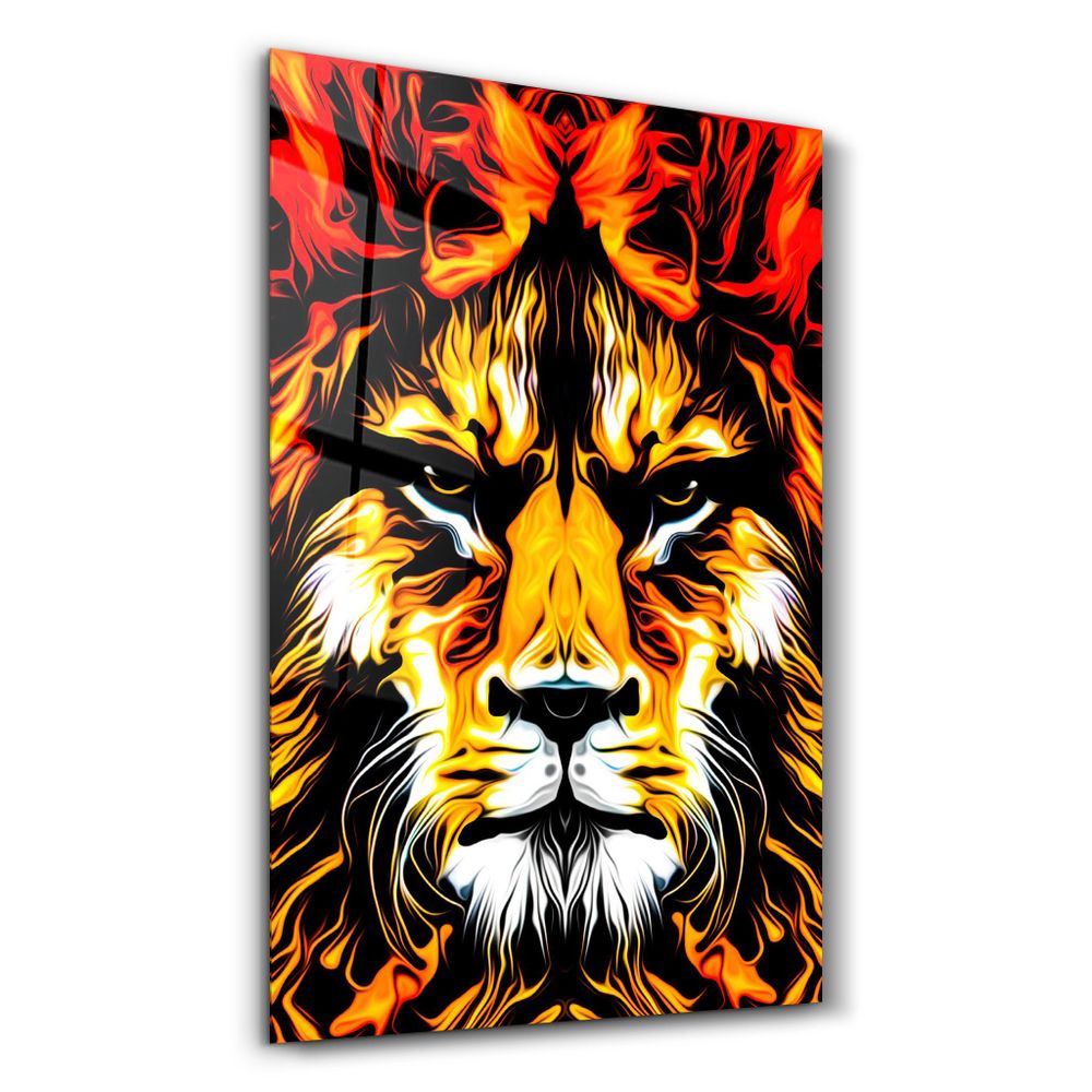 Other wall decoration - The Big Cat | Glass Wall Art - ARTDESIGNA