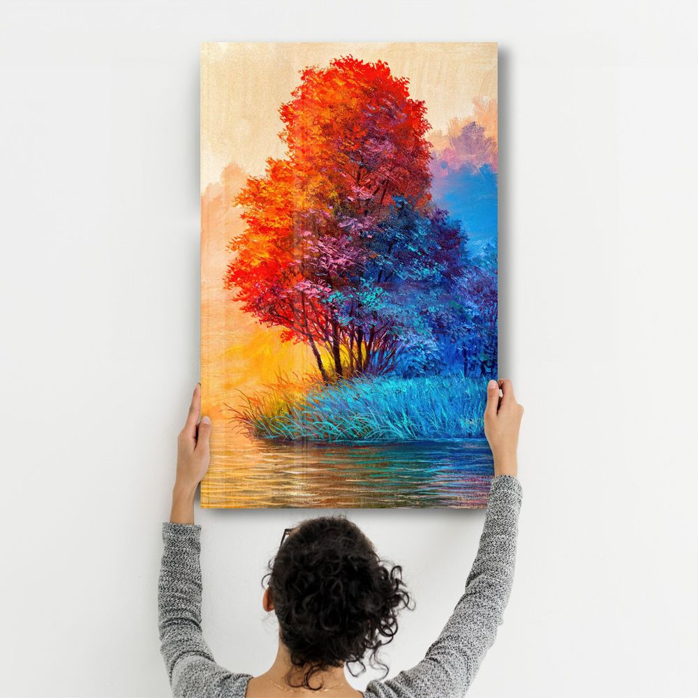 Other wall decoration - Summer Vs Winter | Glass Wall Art - ARTDESIGNA