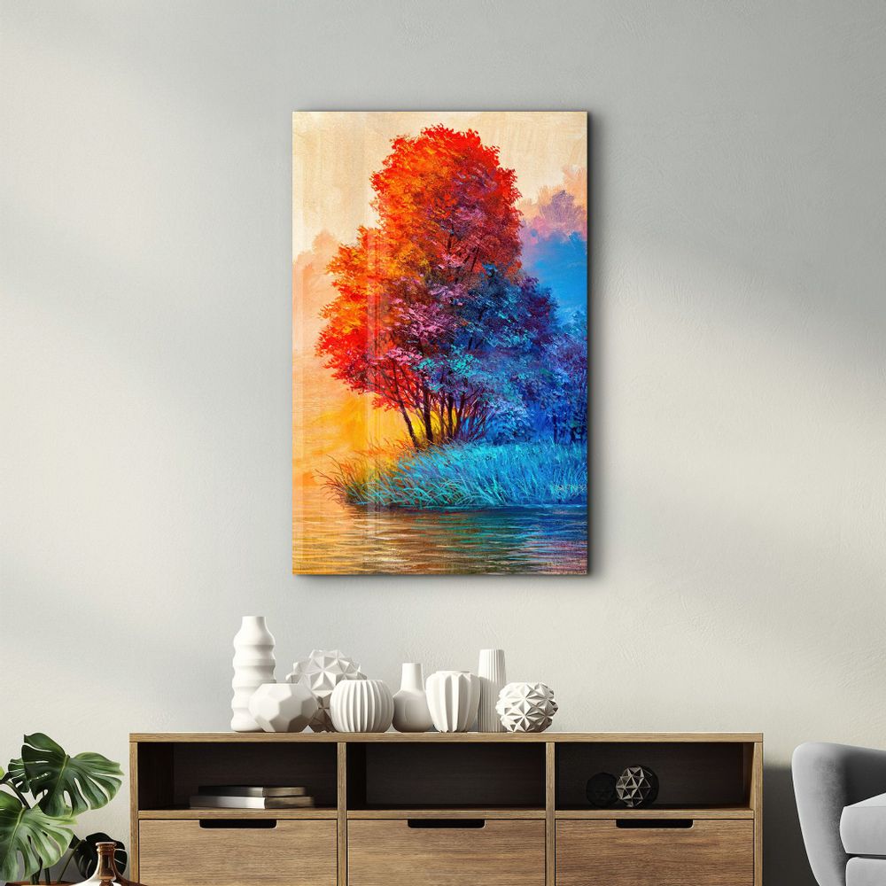 Other wall decoration - Summer Vs Winter | Glass Wall Art - ARTDESIGNA