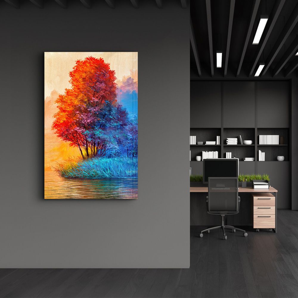 Other wall decoration - Summer Vs Winter | Glass Wall Art - ARTDESIGNA