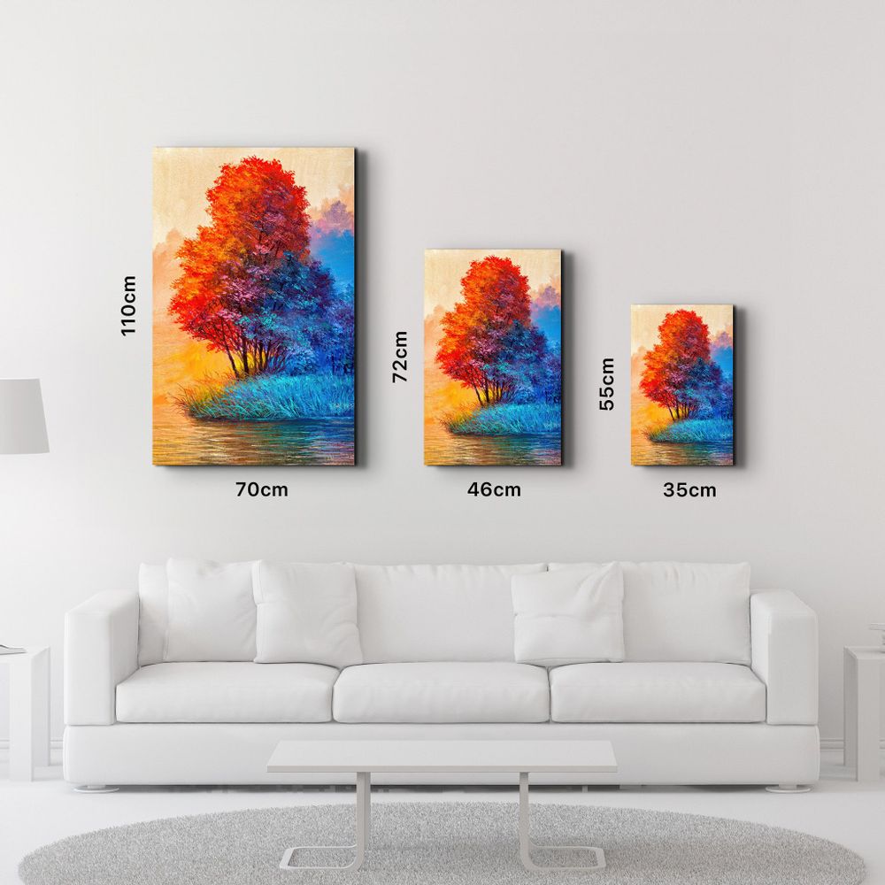 Other wall decoration - Summer Vs Winter | Glass Wall Art - ARTDESIGNA