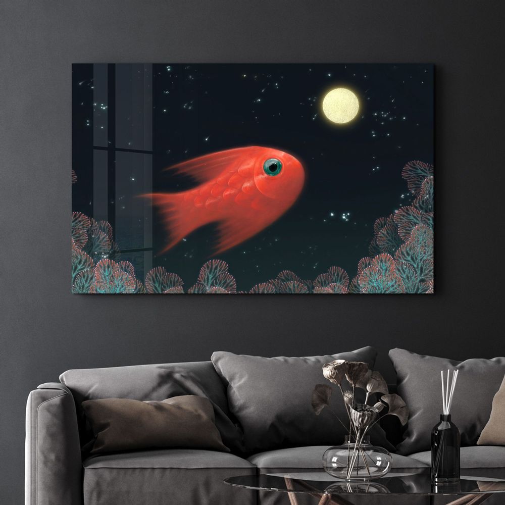 Other wall decoration - Aquarium Fish | Glass Wall Art - ARTDESIGNA