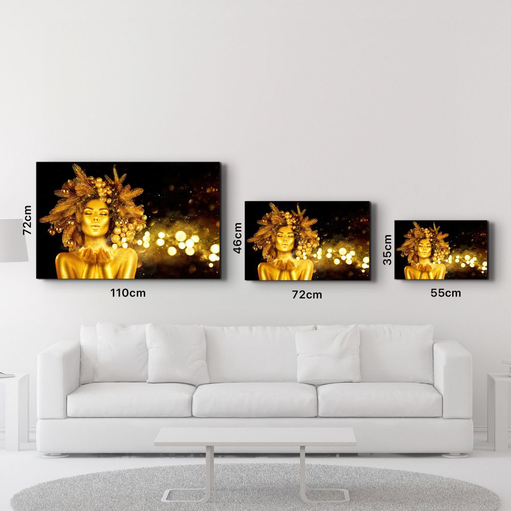 Autres décorations murales - The Beauty Of Golden | Glass Wall Art - ARTDESIGNA