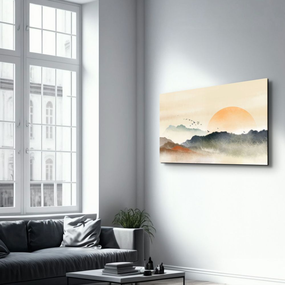 Other wall decoration - Ink Wash Painting | Glass Wall Art - ARTDESIGNA