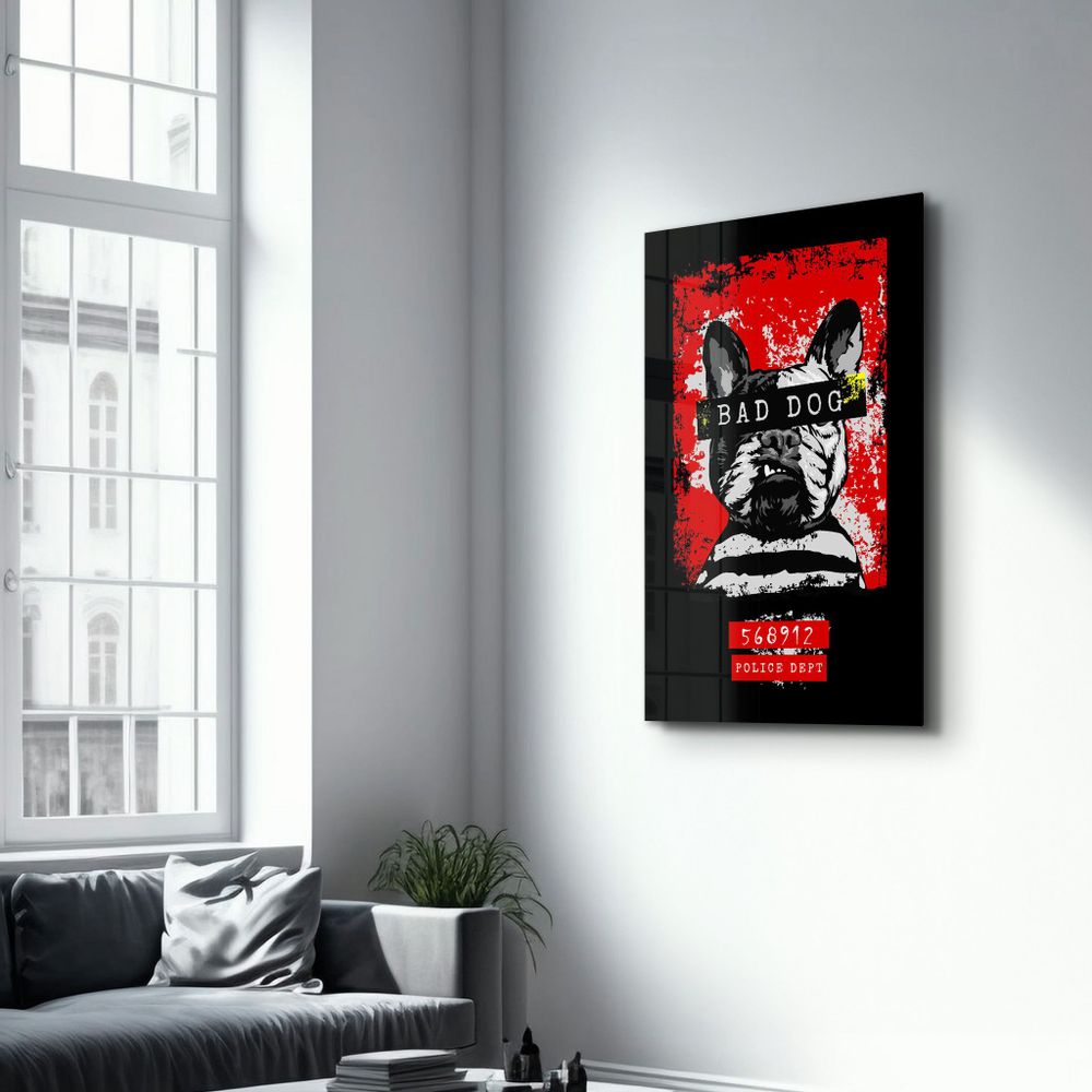 Other wall decoration - The Wanted Dog | Glass Wall Art - ARTDESIGNA
