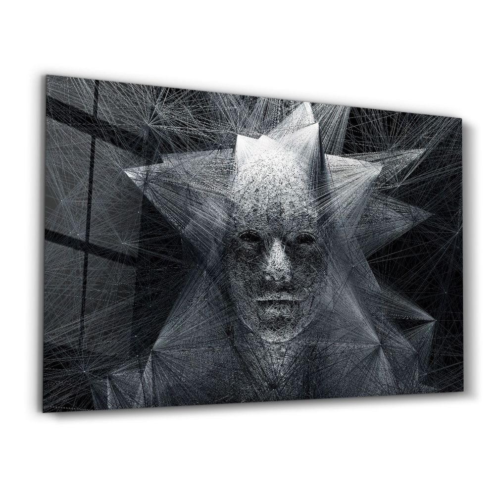Other wall decoration - The Rope Face | Glass Wall Art - ARTDESIGNA