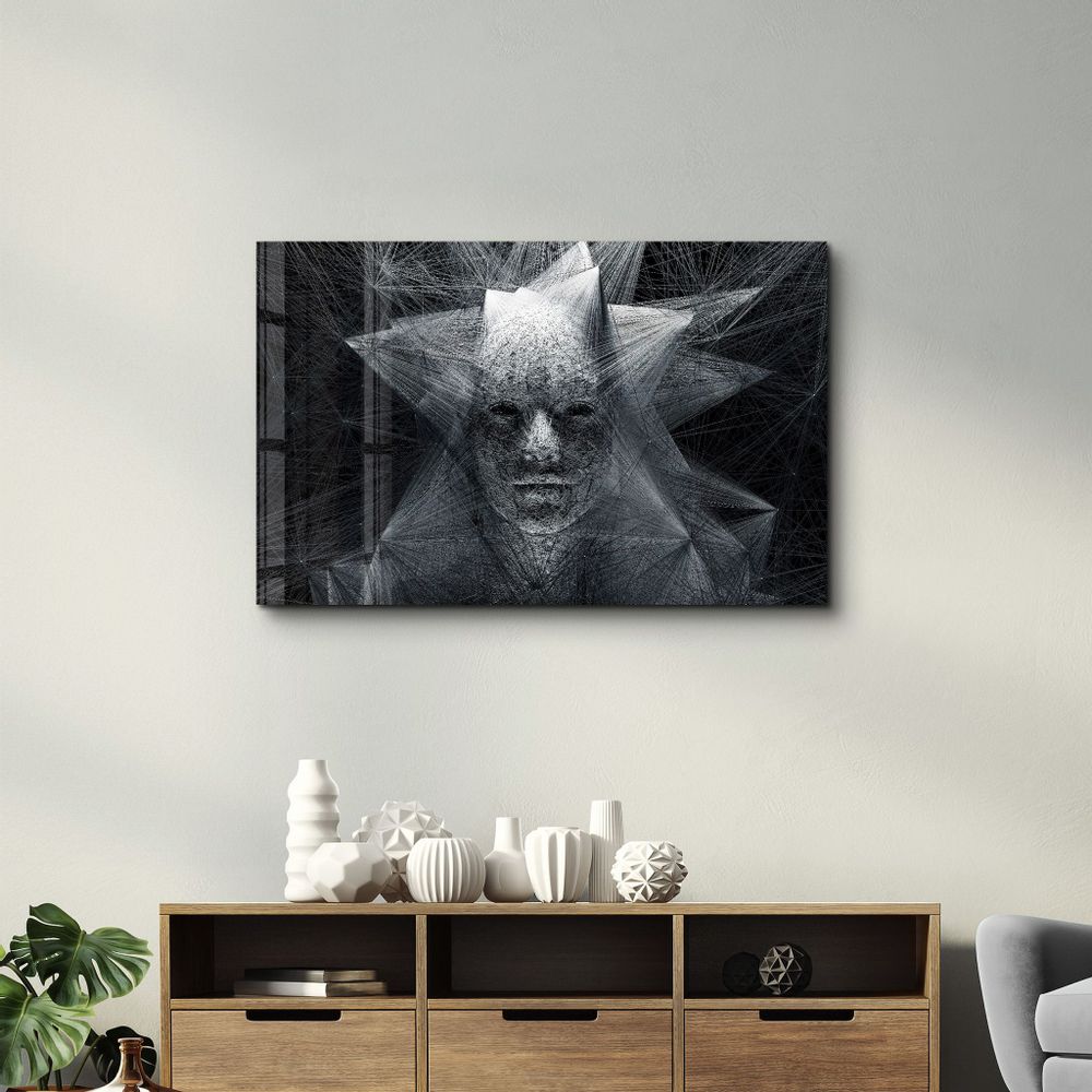 Other wall decoration - The Rope Face | Glass Wall Art - ARTDESIGNA