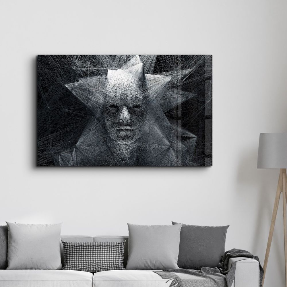 Other wall decoration - The Rope Face | Glass Wall Art - ARTDESIGNA