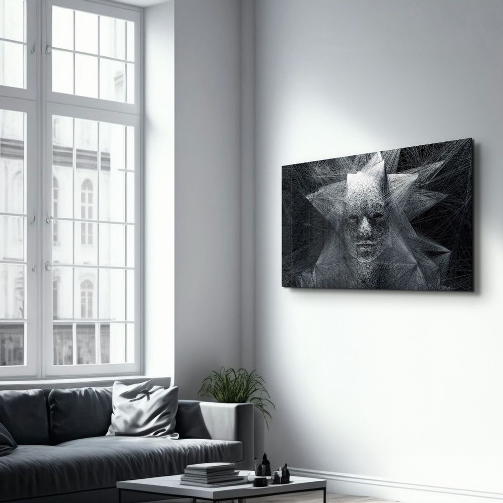 Other wall decoration - The Rope Face | Glass Wall Art - ARTDESIGNA