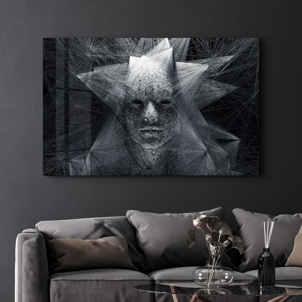 Other wall decoration - The Rope Face | Glass Wall Art - ARTDESIGNA