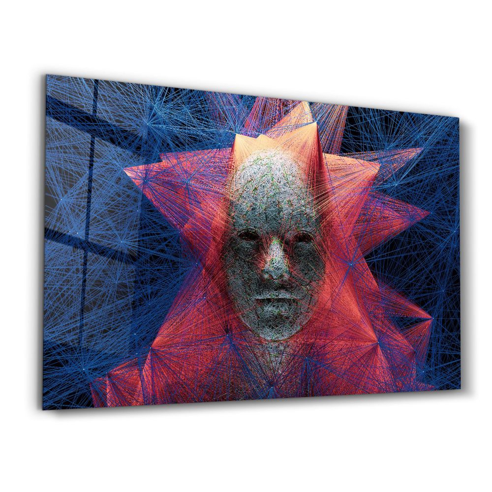 Other wall decoration - The Rope Face V1 | Glass Wall Art - ARTDESIGNA