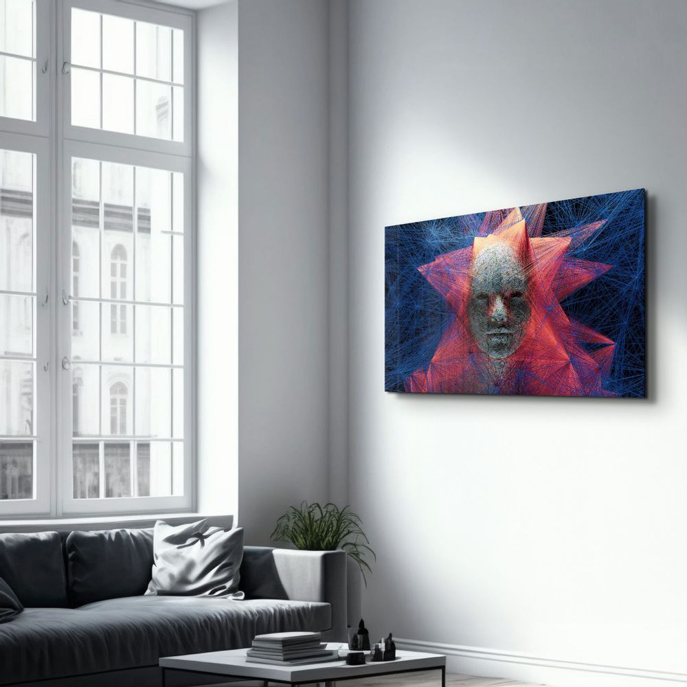Other wall decoration - The Rope Face V1 | Glass Wall Art - ARTDESIGNA