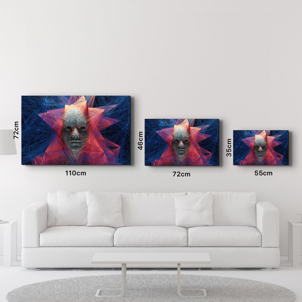 Other wall decoration - The Rope Face V1 | Glass Wall Art - ARTDESIGNA