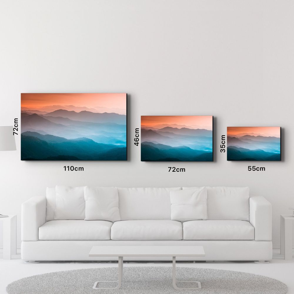 Other wall decoration - The Nature Between Orange And Blue | Glass Wall Art - ARTDESIGNA