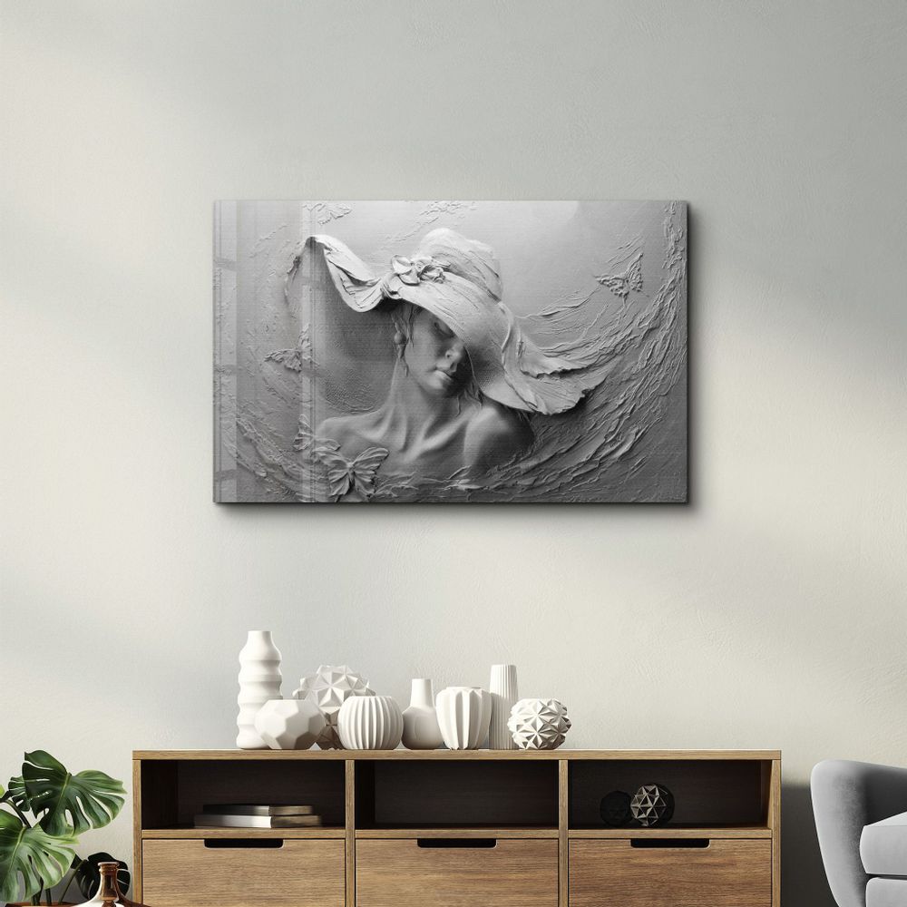 Other wall decoration - Abstract Woman Sculpture | Glass Wall Art - ARTDESIGNA