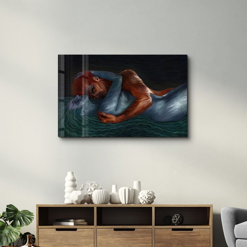 Other wall decoration - Twin Flame Reunion | Glass Wall Art - ARTDESIGNA