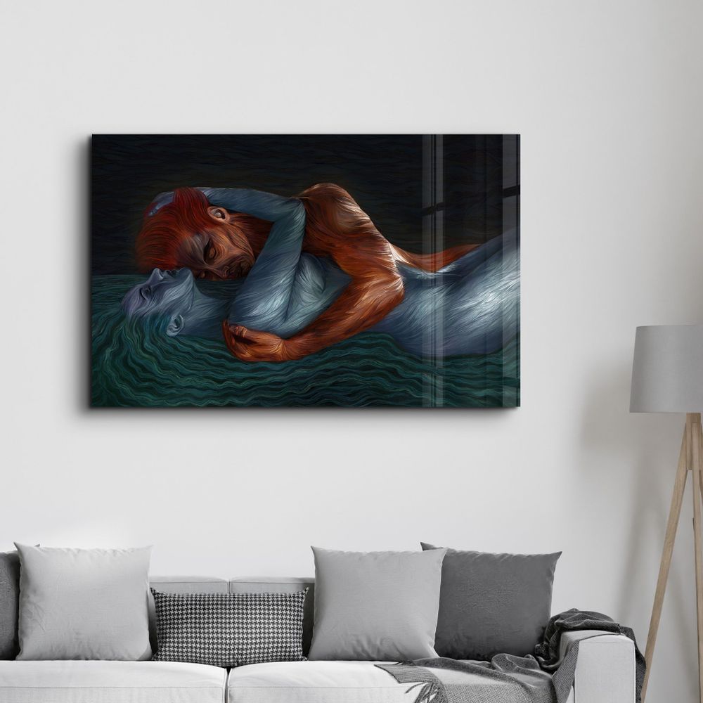 Other wall decoration - Twin Flame Reunion | Glass Wall Art - ARTDESIGNA