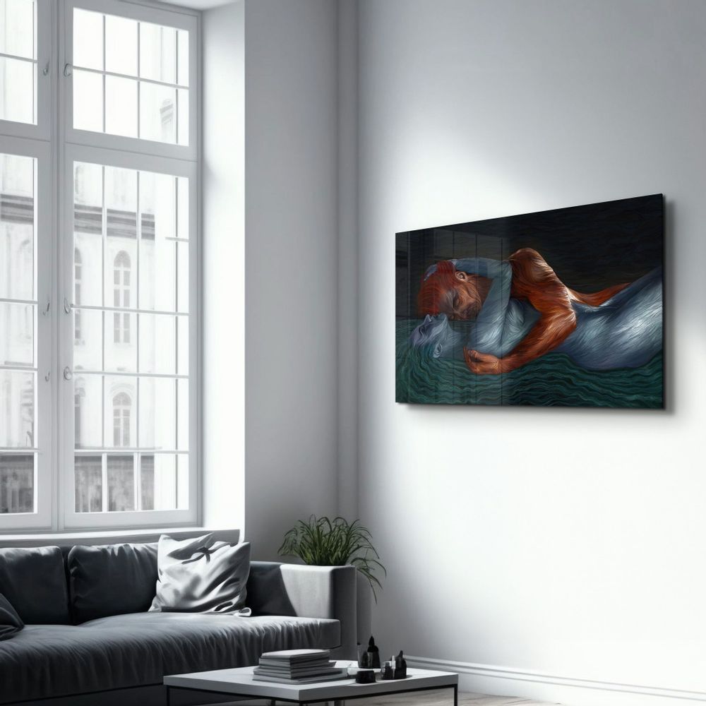 Other wall decoration - Twin Flame Reunion | Glass Wall Art - ARTDESIGNA