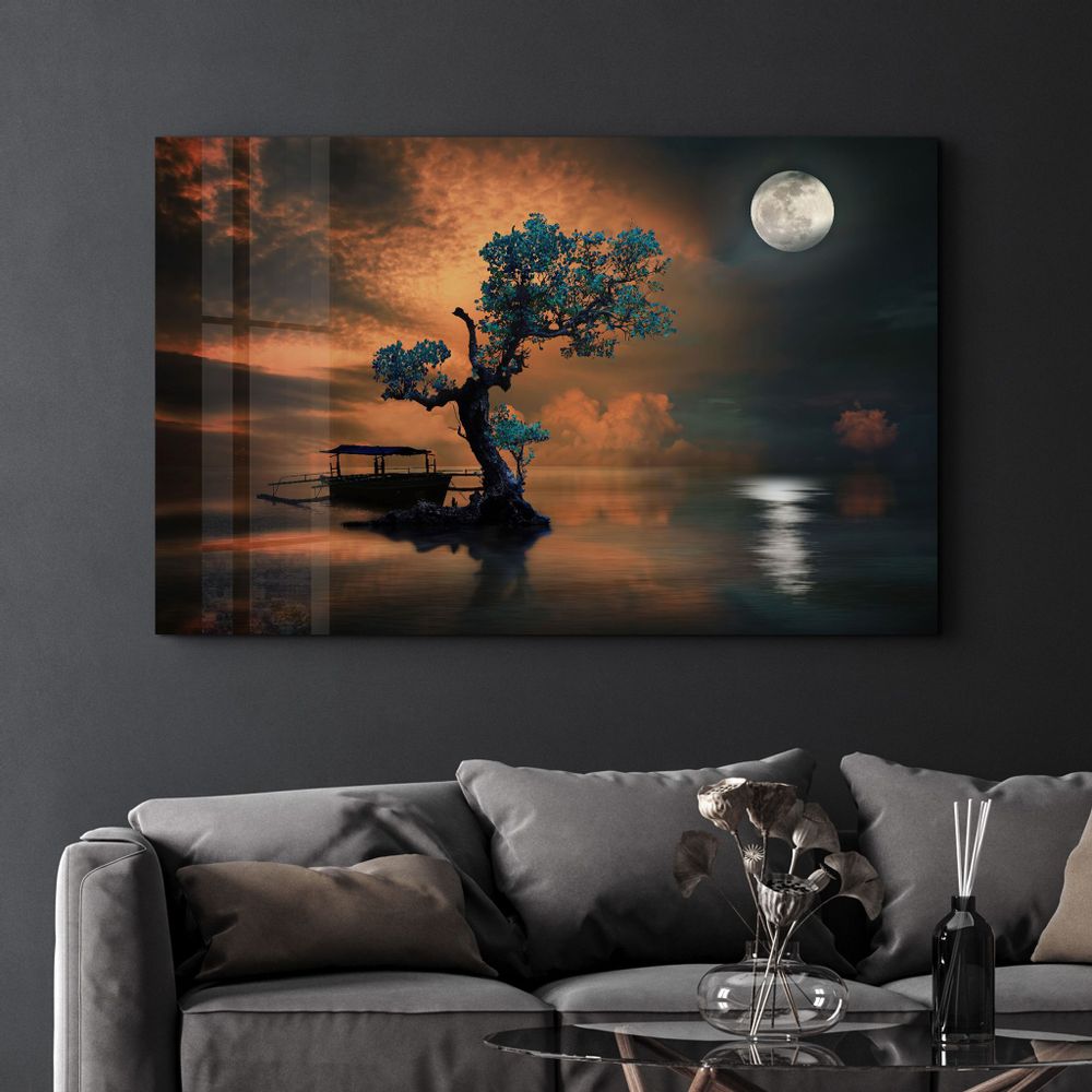 Autres décorations murales - Life Of Tree | Glass Wall Art - ARTDESIGNA