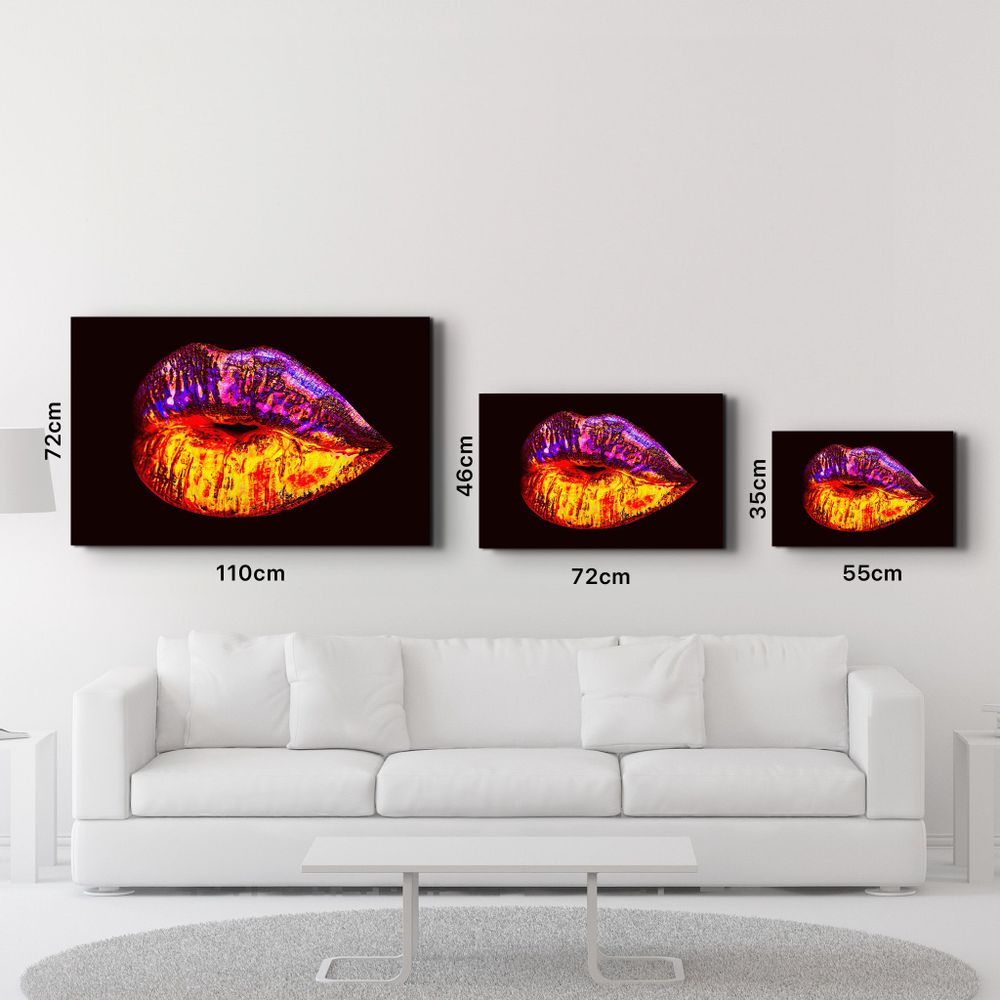 Other wall decoration - Neon Lip | Glass Wall Art - ARTDESIGNA
