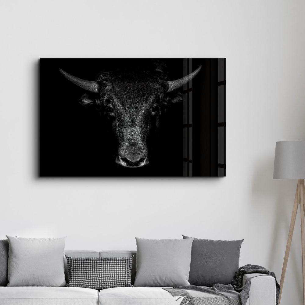 Autres décorations murales - The Bull | Glass Wall Art - ARTDESIGNA