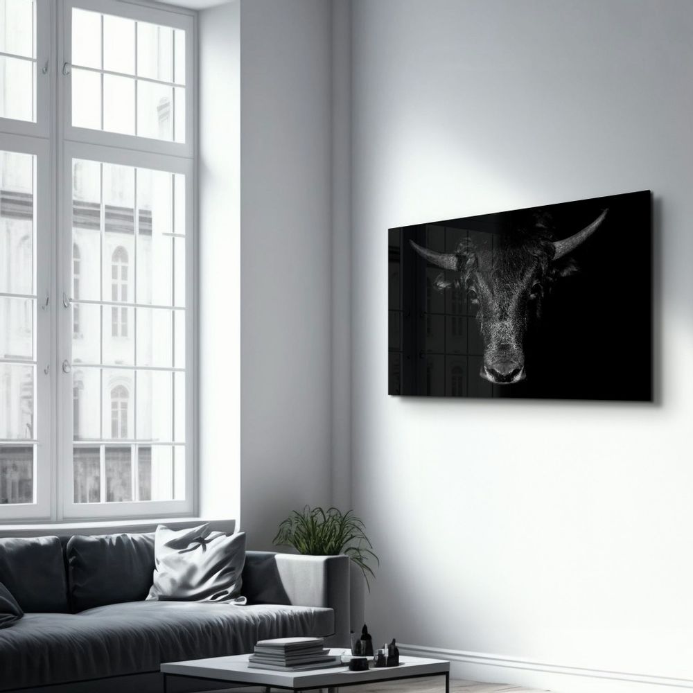 Autres décorations murales - The Bull | Glass Wall Art - ARTDESIGNA