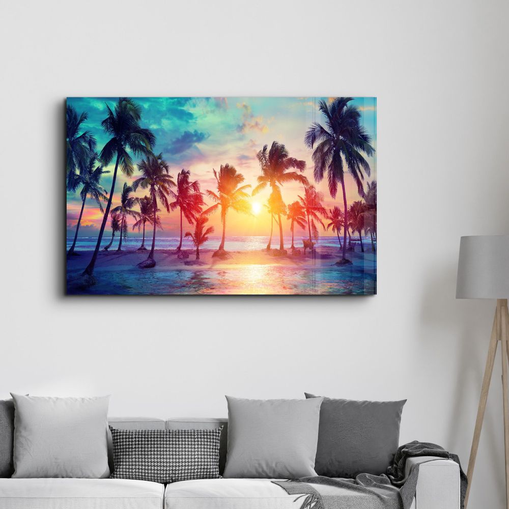 Other wall decoration - Palm Trees | Glass Wall Art - ARTDESIGNA
