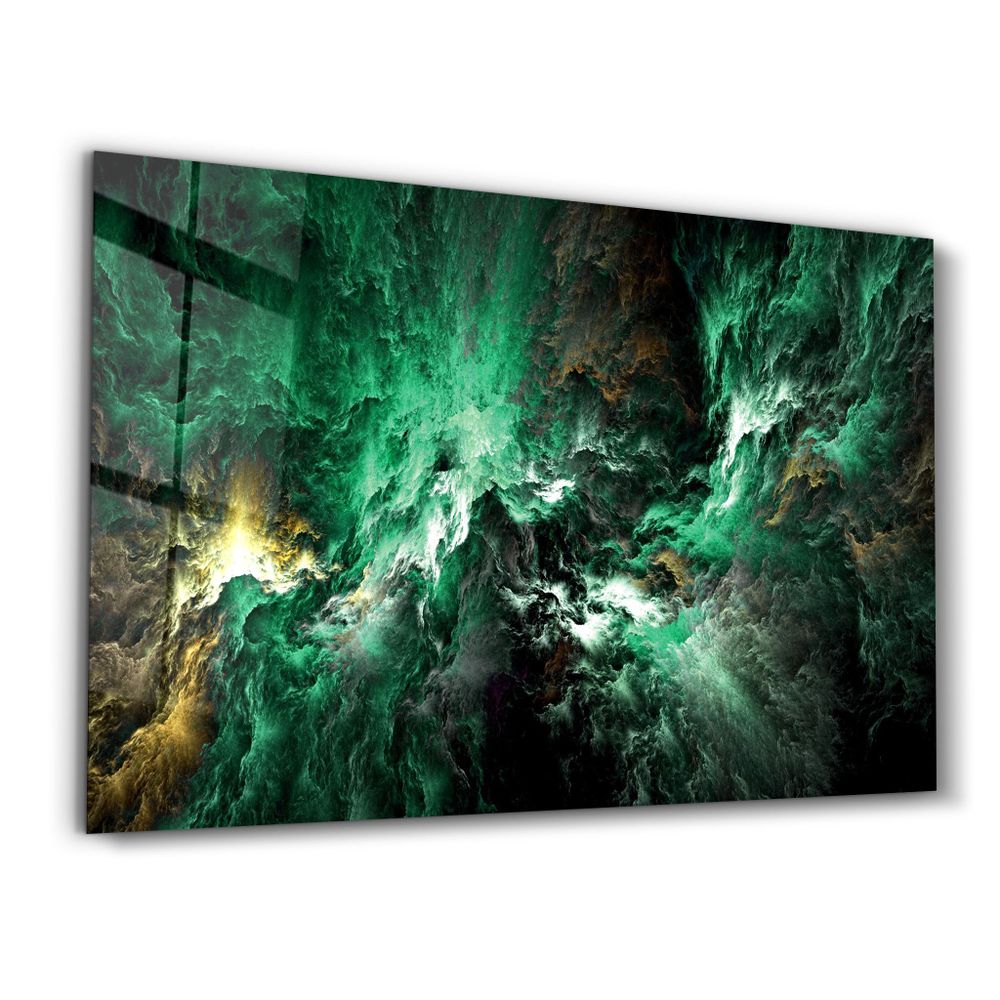 Other wall decoration - Myth of The Sky Green Version | Glass Wall Art - ARTDESIGNA