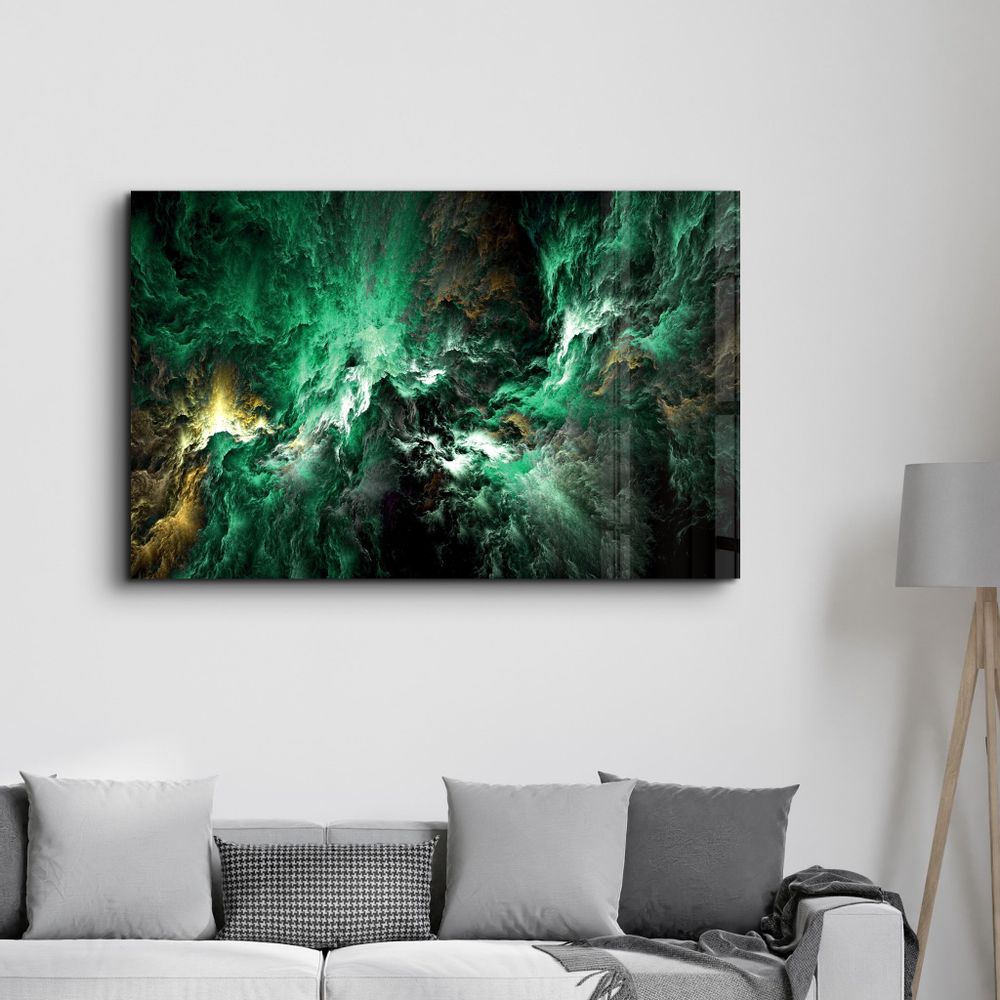 Other wall decoration - Myth of The Sky Green Version | Glass Wall Art - ARTDESIGNA